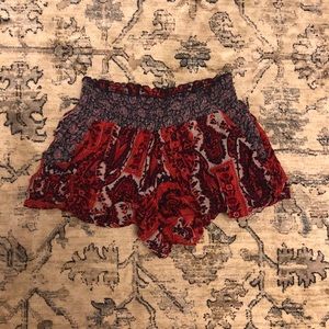 Free People print shorts